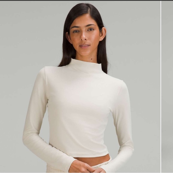 Lululemon all aligned mock neck long sleeve shirt - Picture 1 of 8